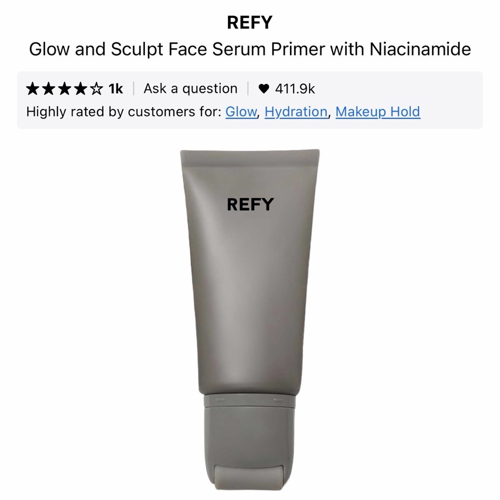 REFY Glow and Sculpt Face Serum Primer